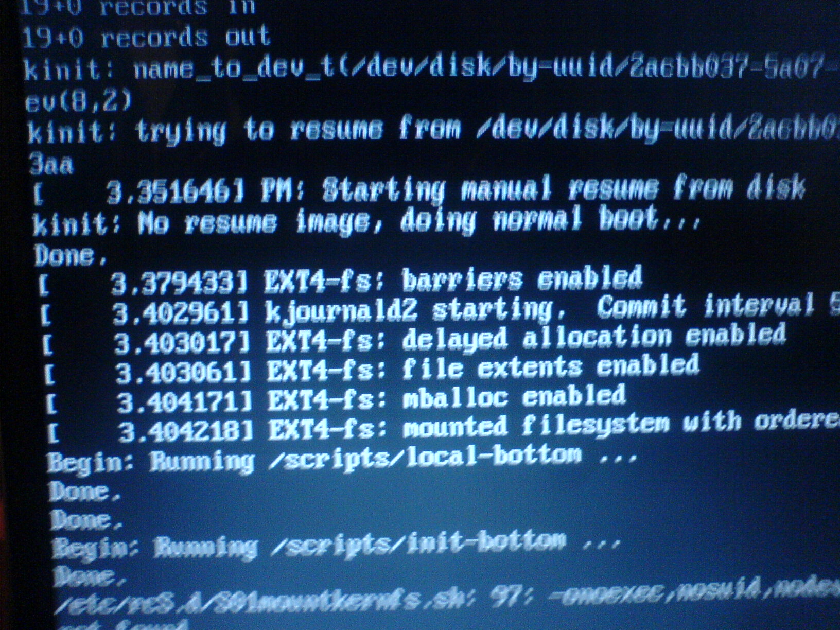 Ubuntu booteando